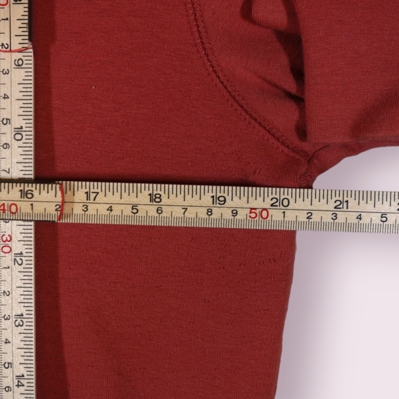 The Normal Brand Men's Sweater Button Popover Shirt Puremeso Medium Red - Picture 6 of 10